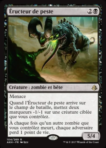 Éructeur de peste, carte Magic AKH 104 — extension Amonkhet