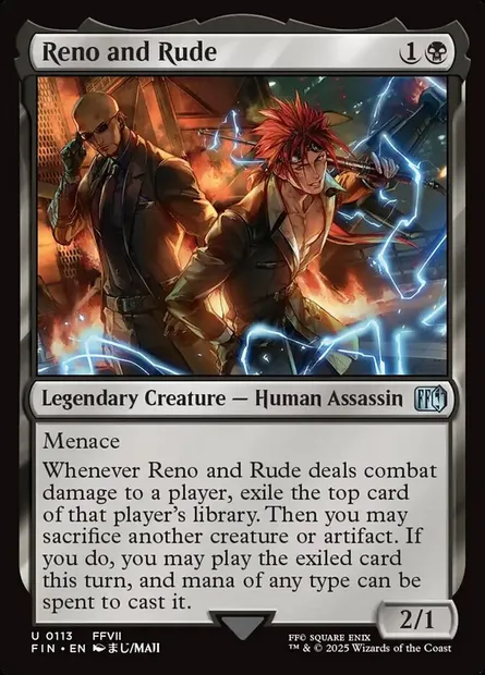 Reno and Rude, Magic card FIN 113 — Final Fantasy set