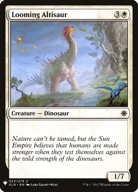 Looming Altisaur, Magic card PLST XLN-23 — The List set