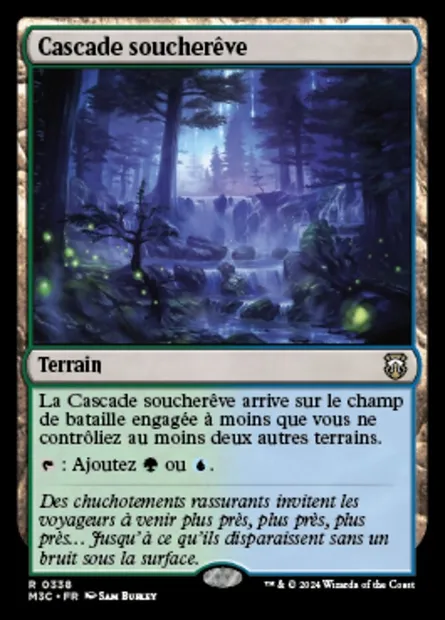 Cascade soucherêve, carte Magic M3C 338 — extension Modern Horizons 3 Commander