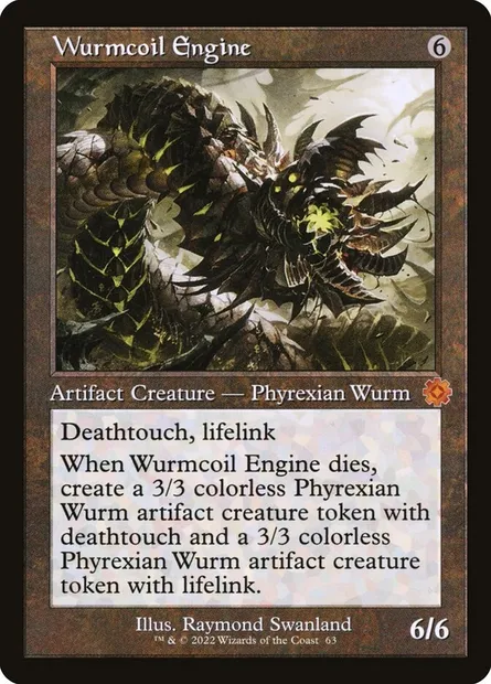 Wurmcoil Engine, Magic card BRR 63 — The Brothers' War Retro Artifacts set