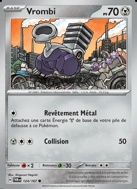 Vrombi, carte Pokémon TWM 124 — extension Mascarade Crépusculaire