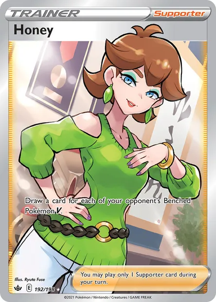 Honey, Pokémon card CRE 192 — Chilling Reign set