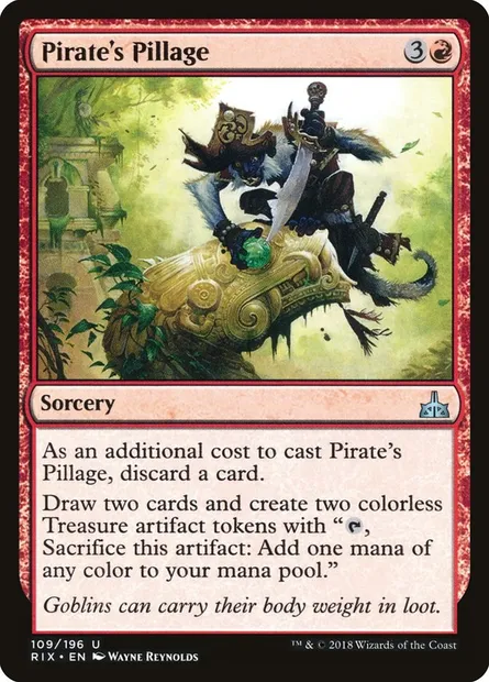 Pirate's Pillage, Magic card RIX 109 — Rivals of Ixalan set
