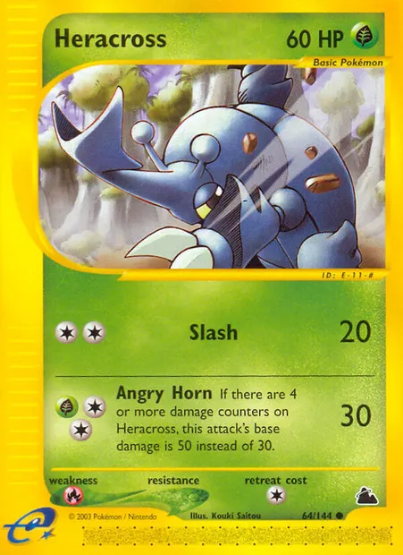 Heracross, Pokémon card SK 64 — Skyridge set