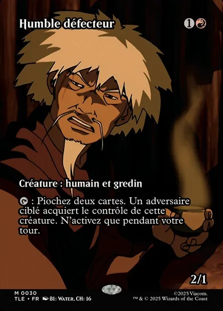Humble défecteur, carte Magic TLE 30 — extension Avatar: The Last Airbender Eternal