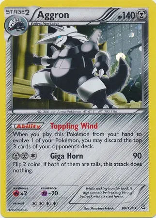 Aggron, Pokémon card TDX 080 — Theme Deck & Blisters Exclusives set