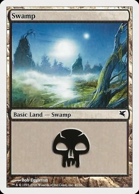 Swamp, Magic card PHUK 46 — Hachette UK set