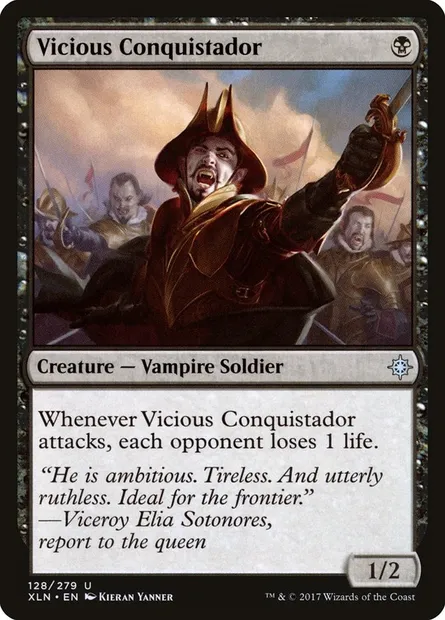 Vicious Conquistador, Magic card XLN 128 — Ixalan set