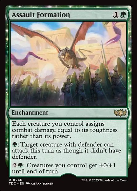 Assault Formation, Magic card TDC 246 — Tarkir: Dragonstorm Commander set