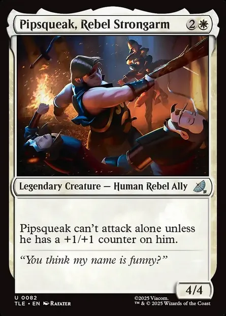 Pipsqueak, Rebel Strongarm, Magic card TLE 82 — Avatar: The Last Airbender Eternal set