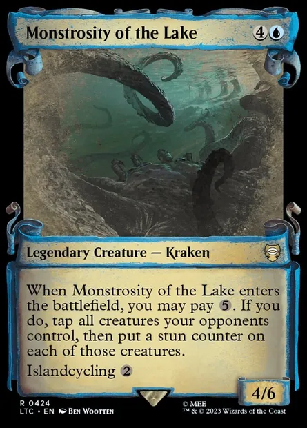 Monstruosité du lac, carte Magic LTC 424 — extension Tales of Middle-earth Commander