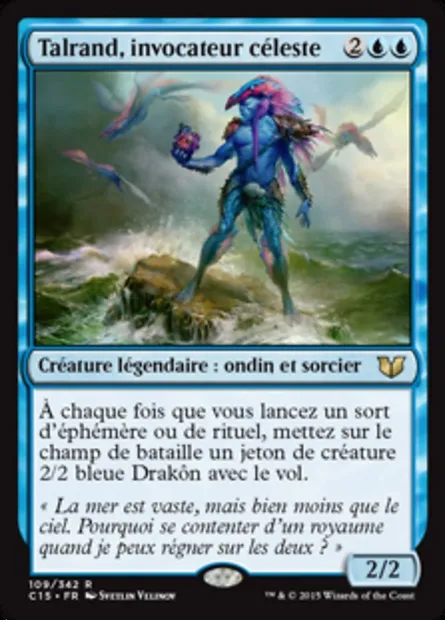 Talrand, invocateur céleste, carte Magic C15 109 — extension Commander 2015