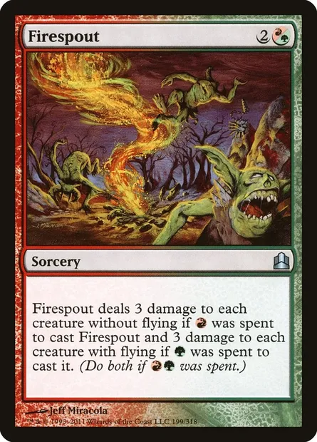 Firespout, Magic card CMD 199 — Commander 2011 set