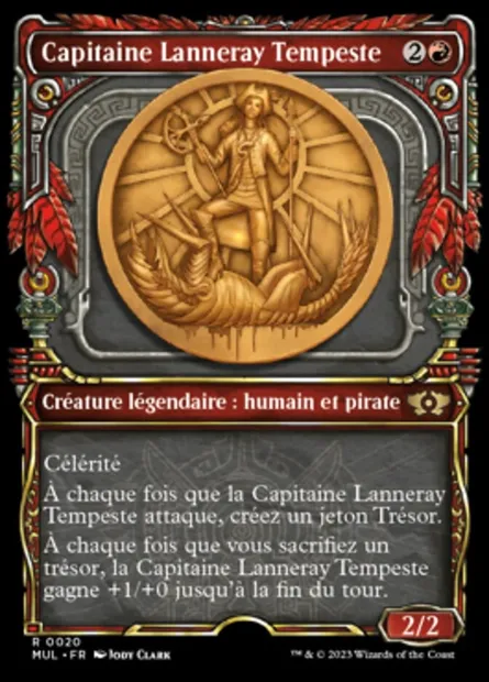 Capitaine Lanneray Tempeste, carte Magic MUL 20 — extension Multiverse Legends