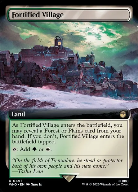 Fortified Village, Magic card WHO 497 — Doctor Who set