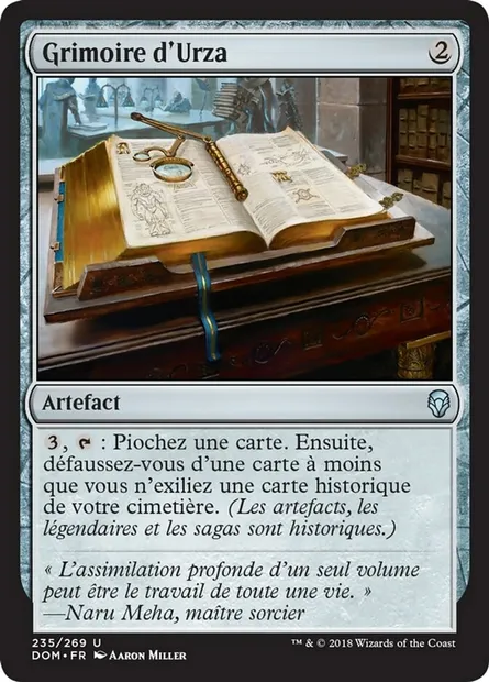 Grimoire d'Urza, carte Magic DOM 235 — extension Dominaria