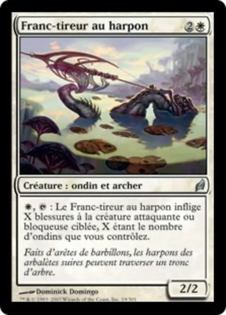 Franc-tireur au harpon, carte Magic LRW 19 — extension Lorwyn