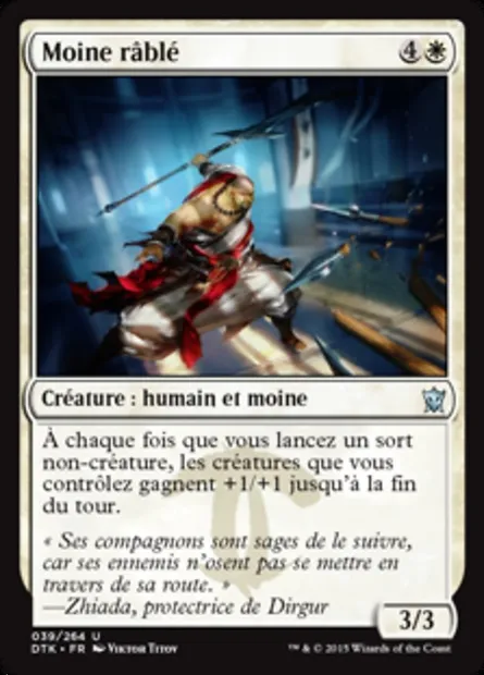Moine râblé, carte Magic DTK 39 — extension Les Dragons de Tarkir