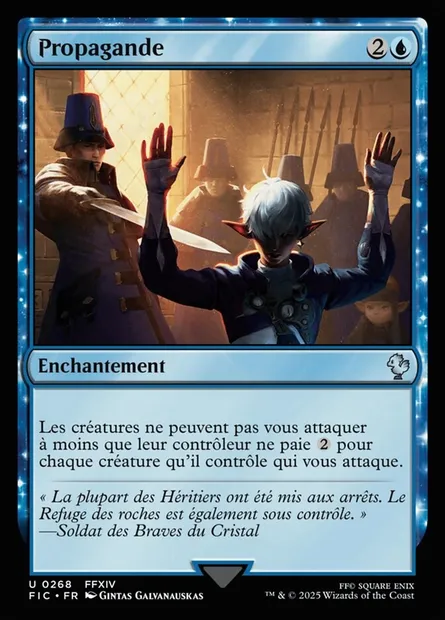 Propagande, carte Magic FIC 268 — extension Final Fantasy Commander