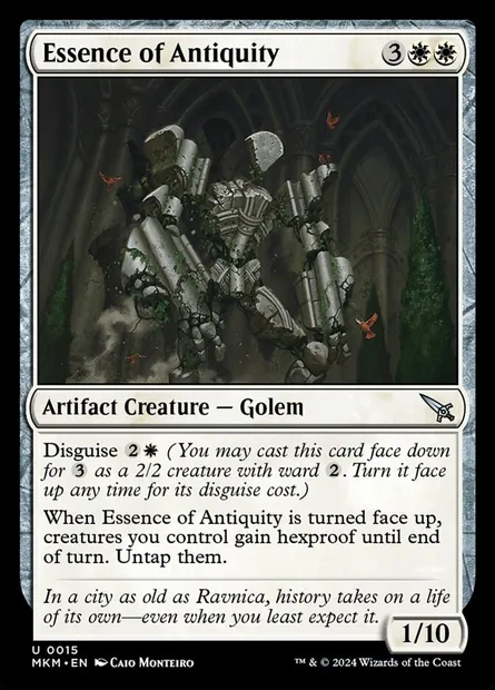 Essence of Antiquity, Magic card MKM 15 — Murders at Karlov Manor set