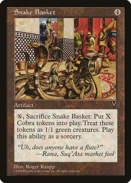 Snake Basket, Magic card VIS 155 — Visions set