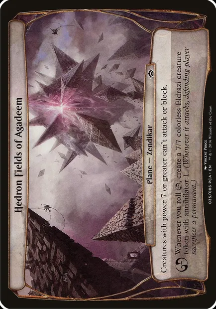 Hedron Fields of Agadeem, Magic card OPCA 35 — Planechase Anthology Planes set