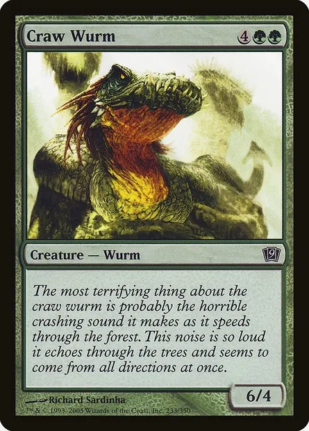 Craw Wurm, Magic card 9ED 233★ — Ninth Edition set