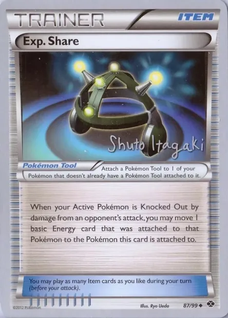 Exp. Share, Pokémon card WCD12 093-2 — World Championship Decks 2012 set