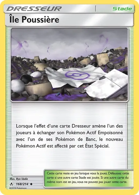 Île Poussière, carte Pokémon UNB 168 — extension Alliance Infaillible