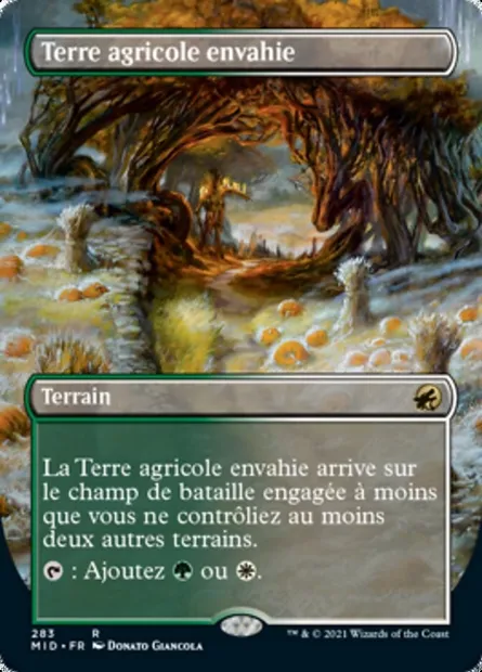 Terre agricole envahie, carte Magic MID 283 — extension Innistrad : chasse de minuit