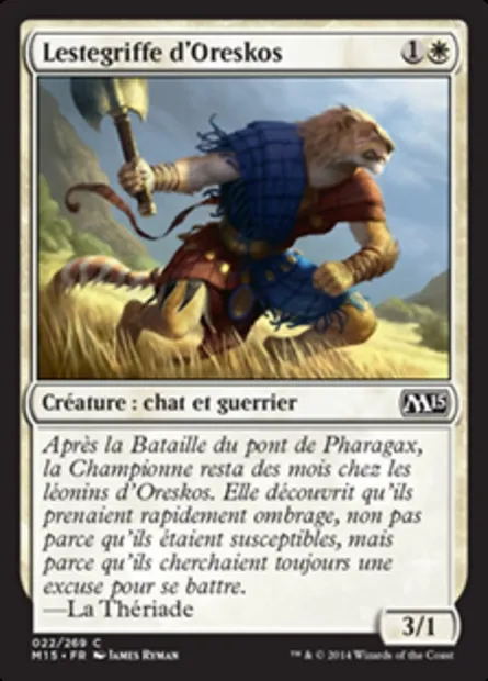 Lestegriffe d'Oreskos, carte Magic M15 22 — extension Magic 2015