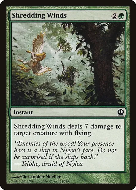 Shredding Winds, Magic card THS 178 — Theros set