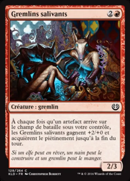 Gremlins salivants, carte Magic KLD 129 — extension Kaladesh