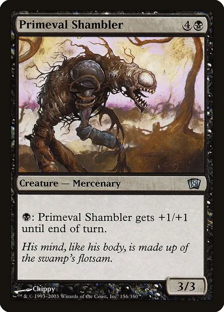 Escogriffe primitif, carte Magic 8ED 156★ — extension Huitième Edition