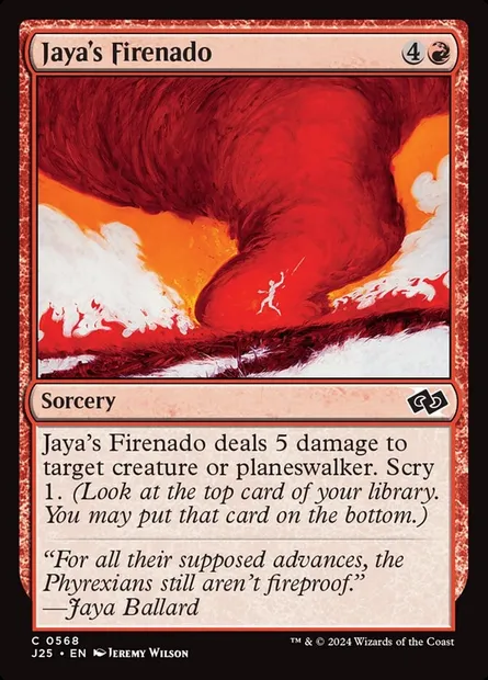 Jaya's Firenado, Magic card J25 568 — Foundations Jumpstart set