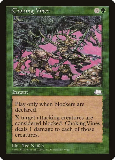 Choking Vines, Magic card WTH 123 — Weatherlight set