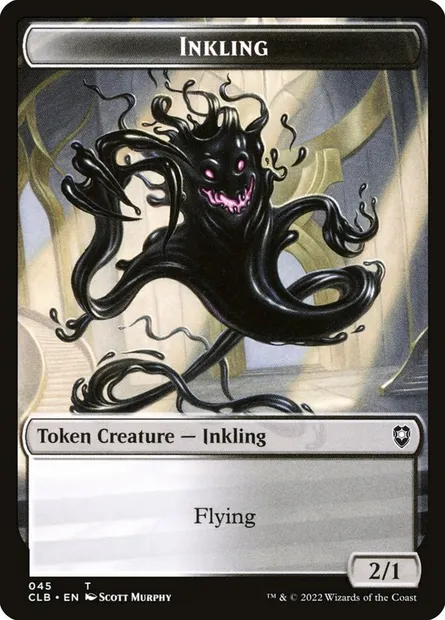 Inkling, carte Magic TCLB 45 — extension Battle for Baldur's Gate Tokens