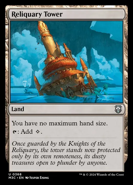 Reliquary Tower, Magic card M3C 368 — Modern Horizons 3 Commander set