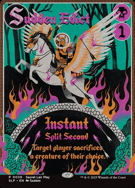 Édit soudain, carte Magic SLP 39 — extension Secret Lair Promo