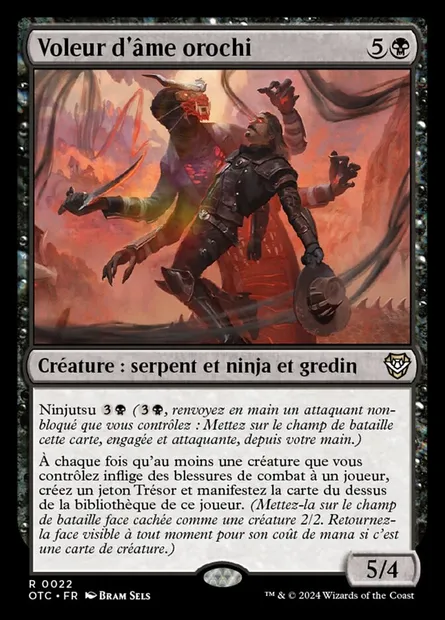 Voleur d'âme orochi, carte Magic OTC 22 — extension Outlaws of Thunder Junction Commander