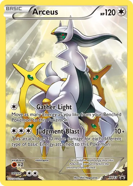 Arceus, Pokémon card XY 83 — XY Black Star Promos set