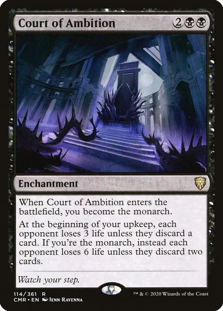 Court of Ambition, Magic card CMR 114 — Commander Legends set