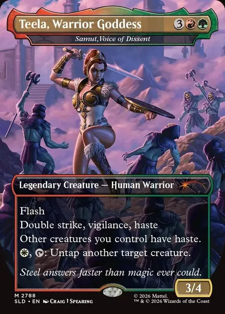Samut, voix de la sédition, carte Magic SLD 2788 — extension Secret Lair Drop