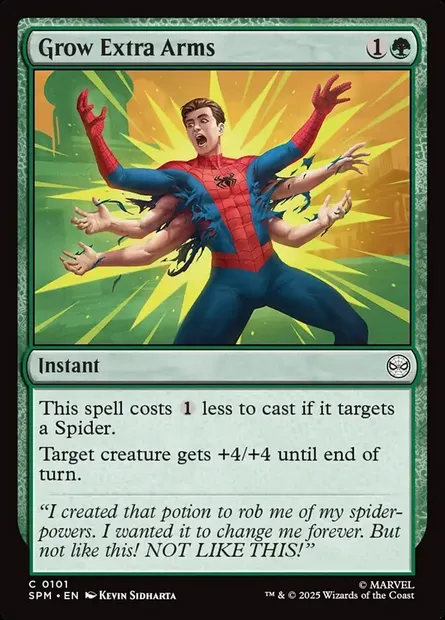 Grow Extra Arms, Magic card SPM 101 — Marvel's Spider-Man set