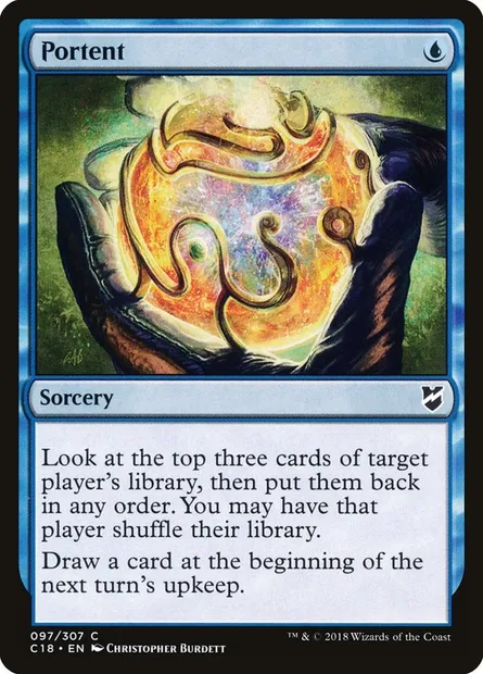 Portent, Magic card C18 97 — Commander 2018 set