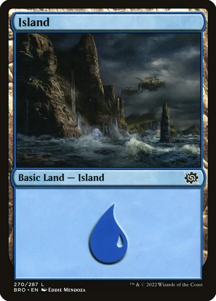 Island, Magic card BRO 270 — The Brothers' War set