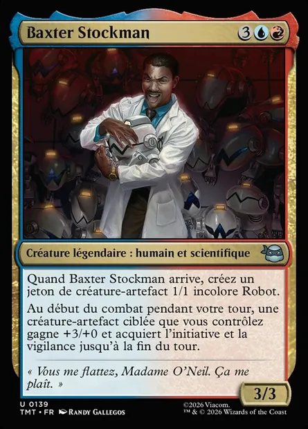 Baxter Stockman, carte Magic TMT 139 — extension Teenage Mutant Ninja Turtles