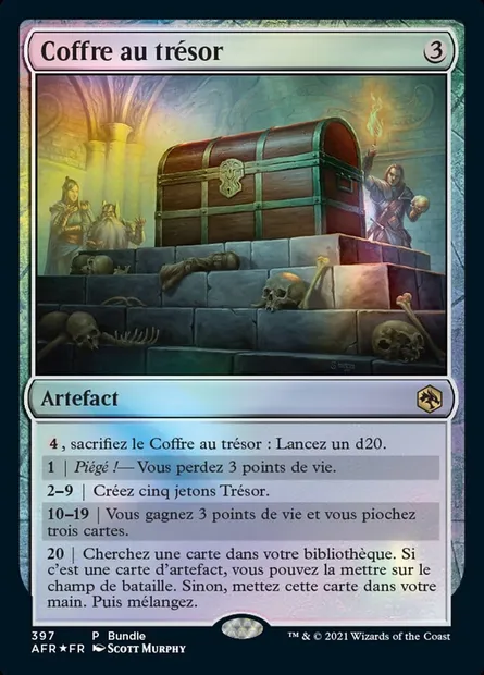 Coffre au trésor, carte Magic AFR 397 — extension Forgotten Realms: Aventures dans les Royaumes Oubliés