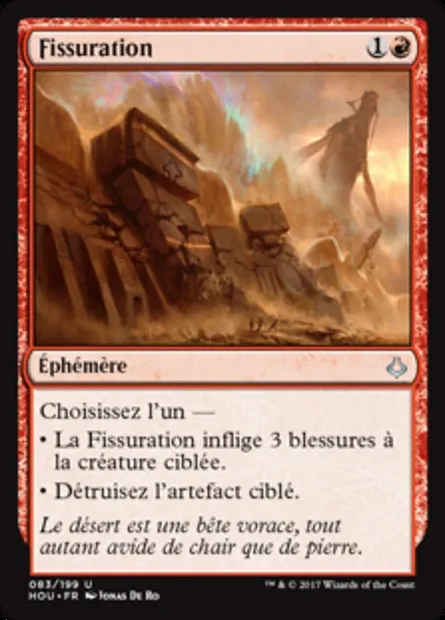 Fissuration, carte Magic HOU 83 — extension L’âge de la destruction